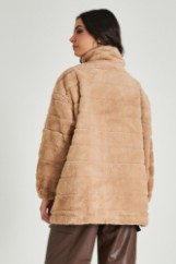 Picture of Fur coat with zipper