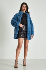 Picture of Fur coat with zipper