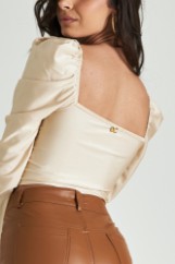 Picture of Satin crop top with cups