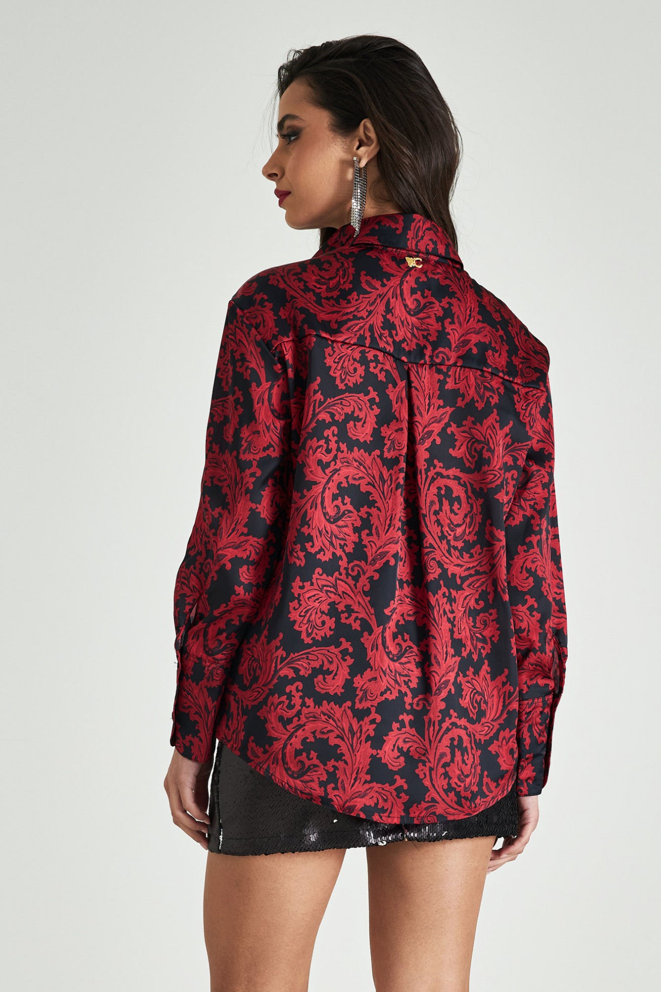 Picture of Printed satin shirt
