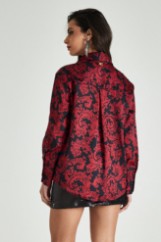 Picture of Printed satin shirt