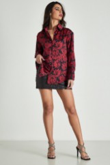 Picture of Printed satin shirt