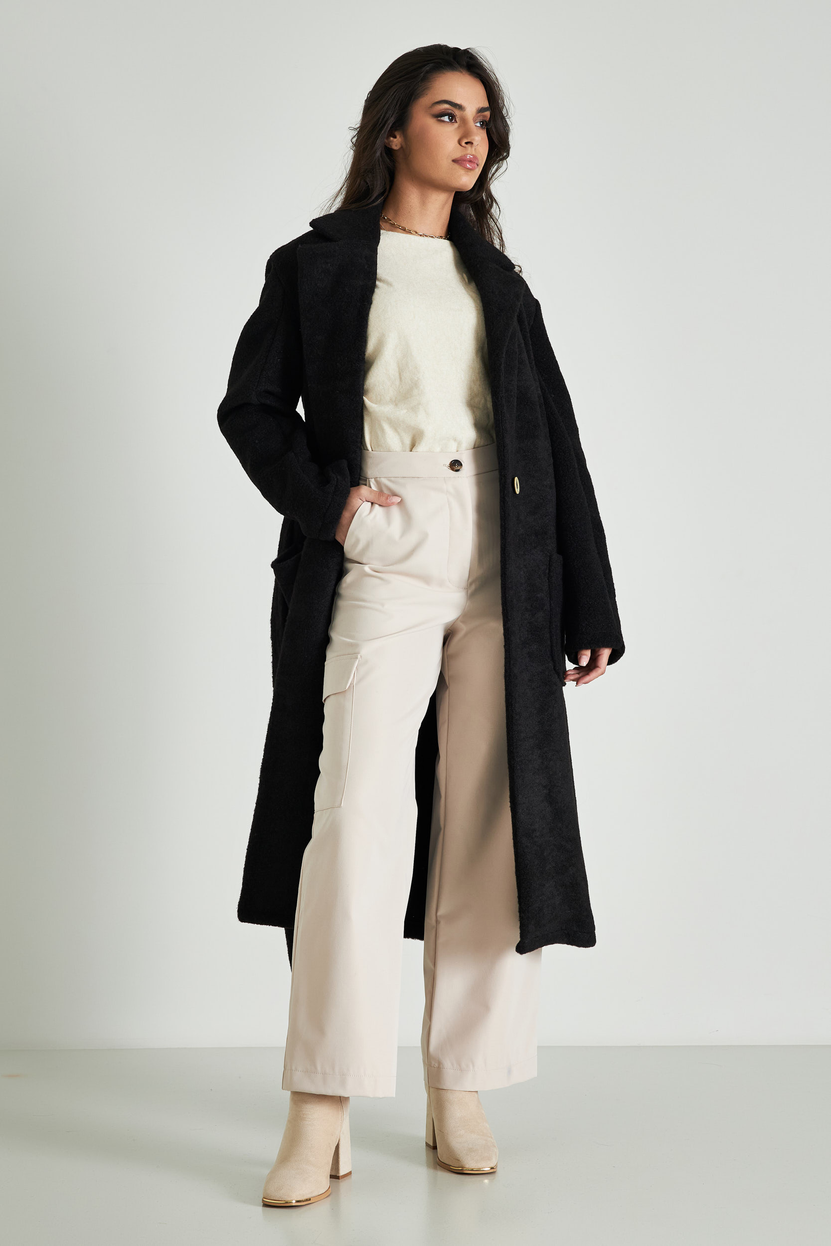 Picture of Oversized coat with collar