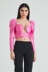 Picture of Satin crop top with cups