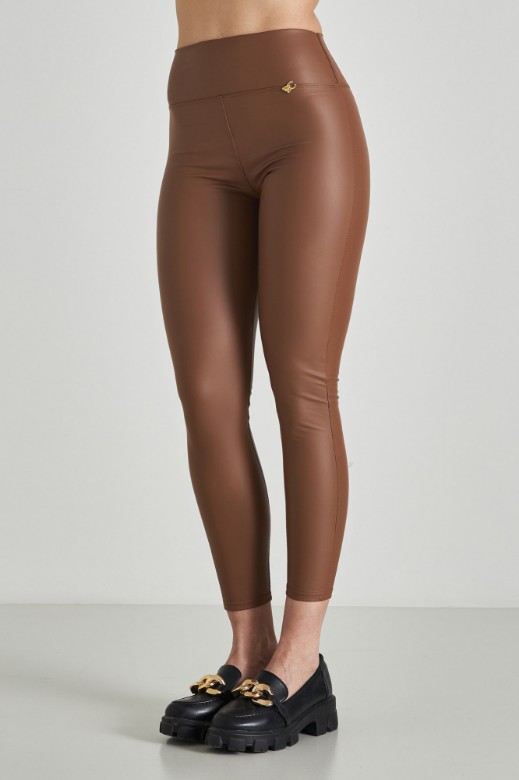 Picture of Faux leather highwaisted leggings