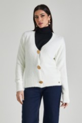 Picture of Fluffy cardigan with metal buttons
