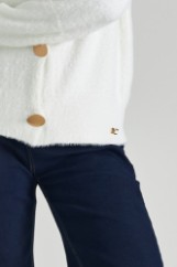 Picture of Fluffy cardigan with metal buttons