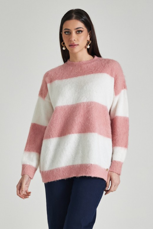 Εικόνα της Πλεκτό oversized ριγέ