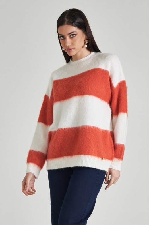 Εικόνα της Πλεκτό oversized ριγέ