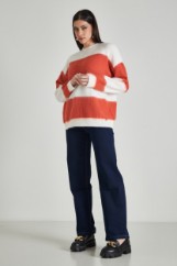 Εικόνα της Πλεκτό oversized ριγέ