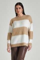 Εικόνα της Πλεκτό oversized ριγέ