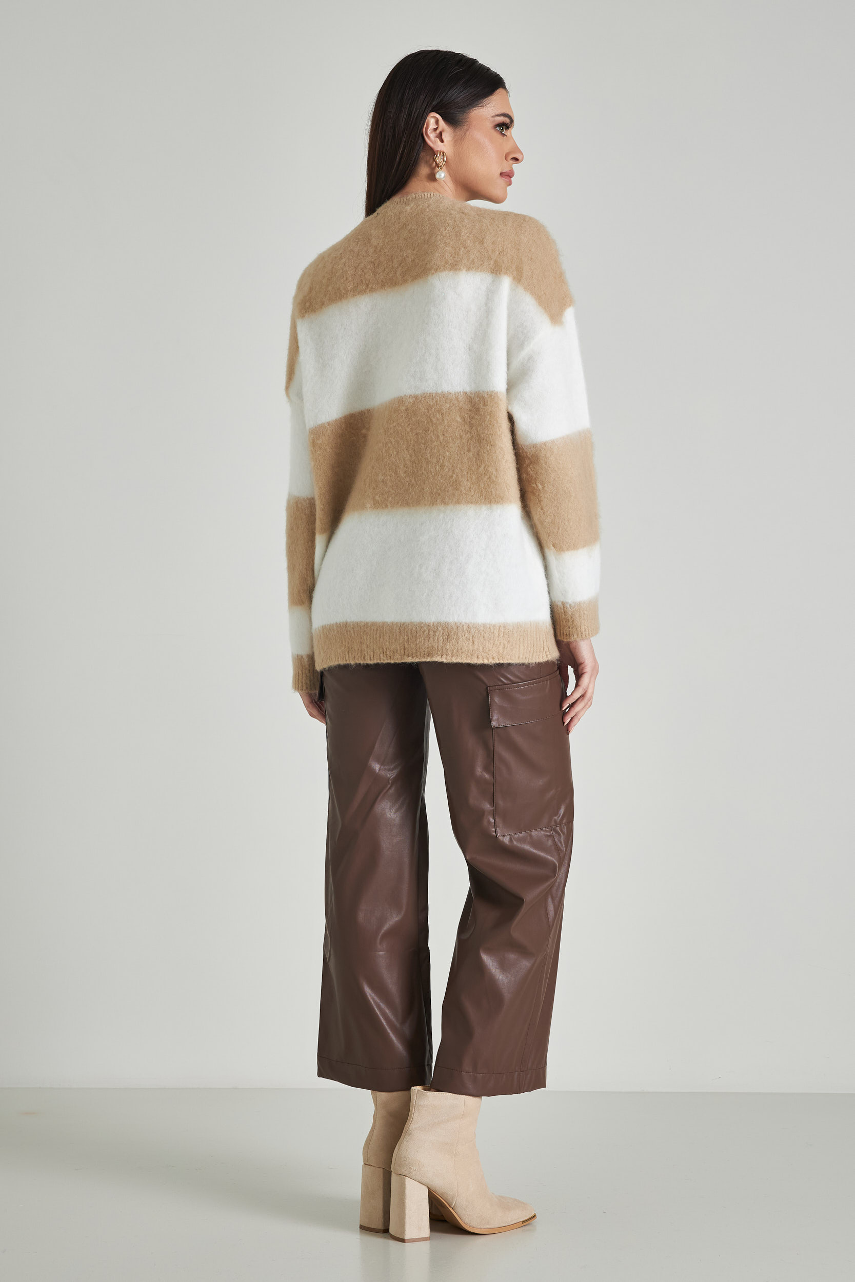 Εικόνα της Πλεκτό oversized ριγέ