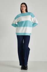 Εικόνα της Πλεκτό oversized ριγέ