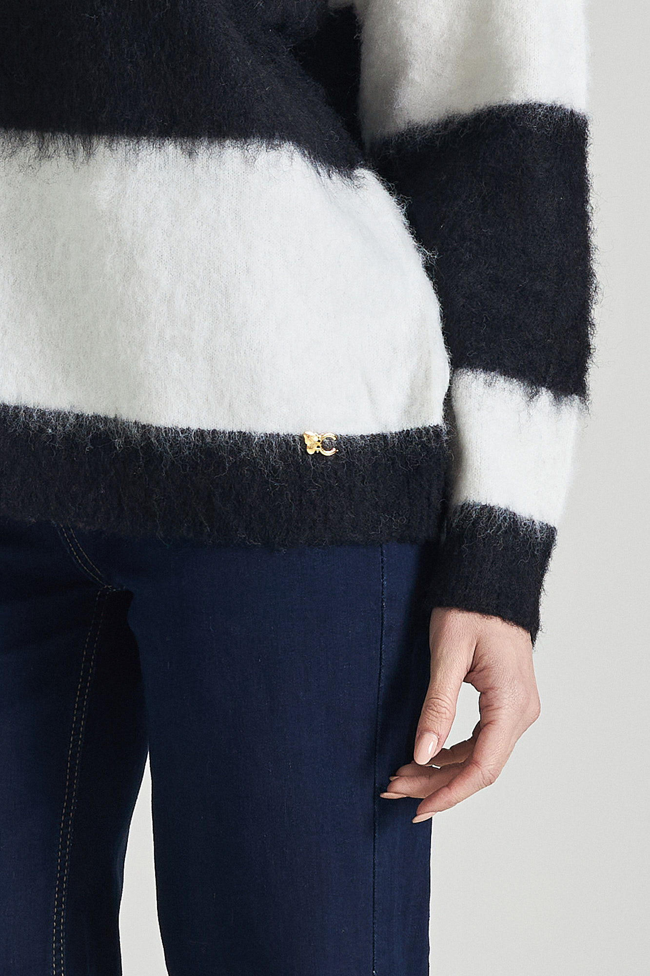 Εικόνα της Πλεκτό oversized ριγέ