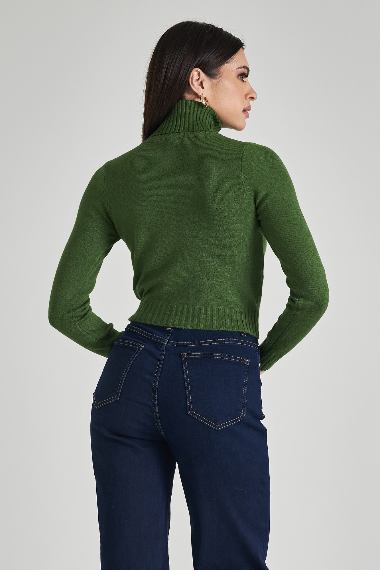 Picture of Cropped high neck sweater
