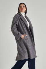 Picture of Long oversized coat with double buttons