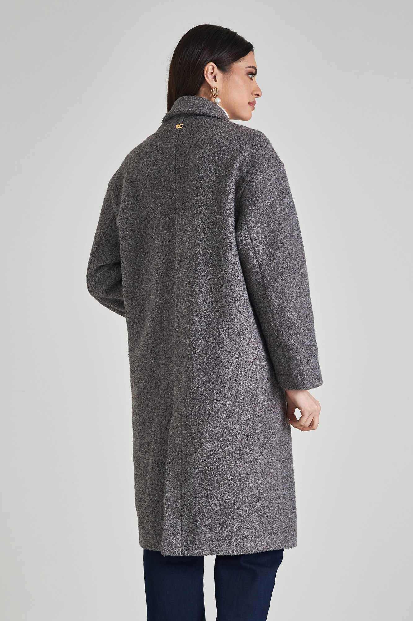 Picture of Long oversized coat with double buttons