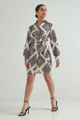 Picture of Wrap dress with tie knot