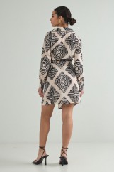 Picture of Wrap dress with tie knot