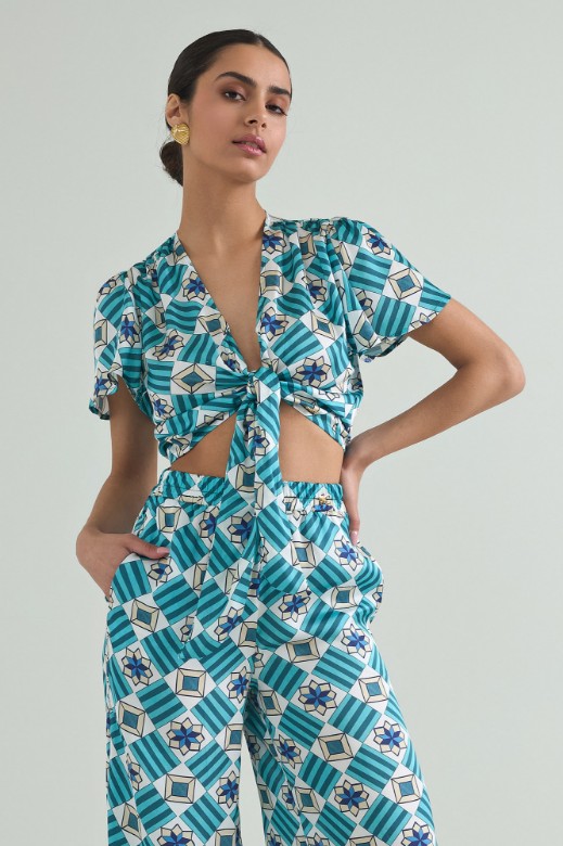 Picture of Printed crop top