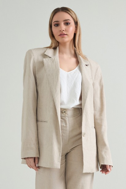 Picture of Oversized linen blazer