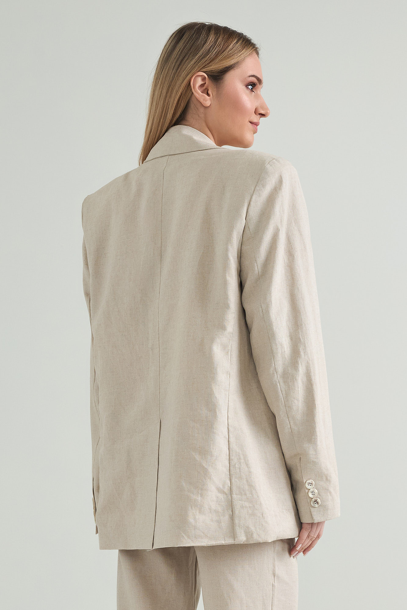 Picture of Oversized linen blazer