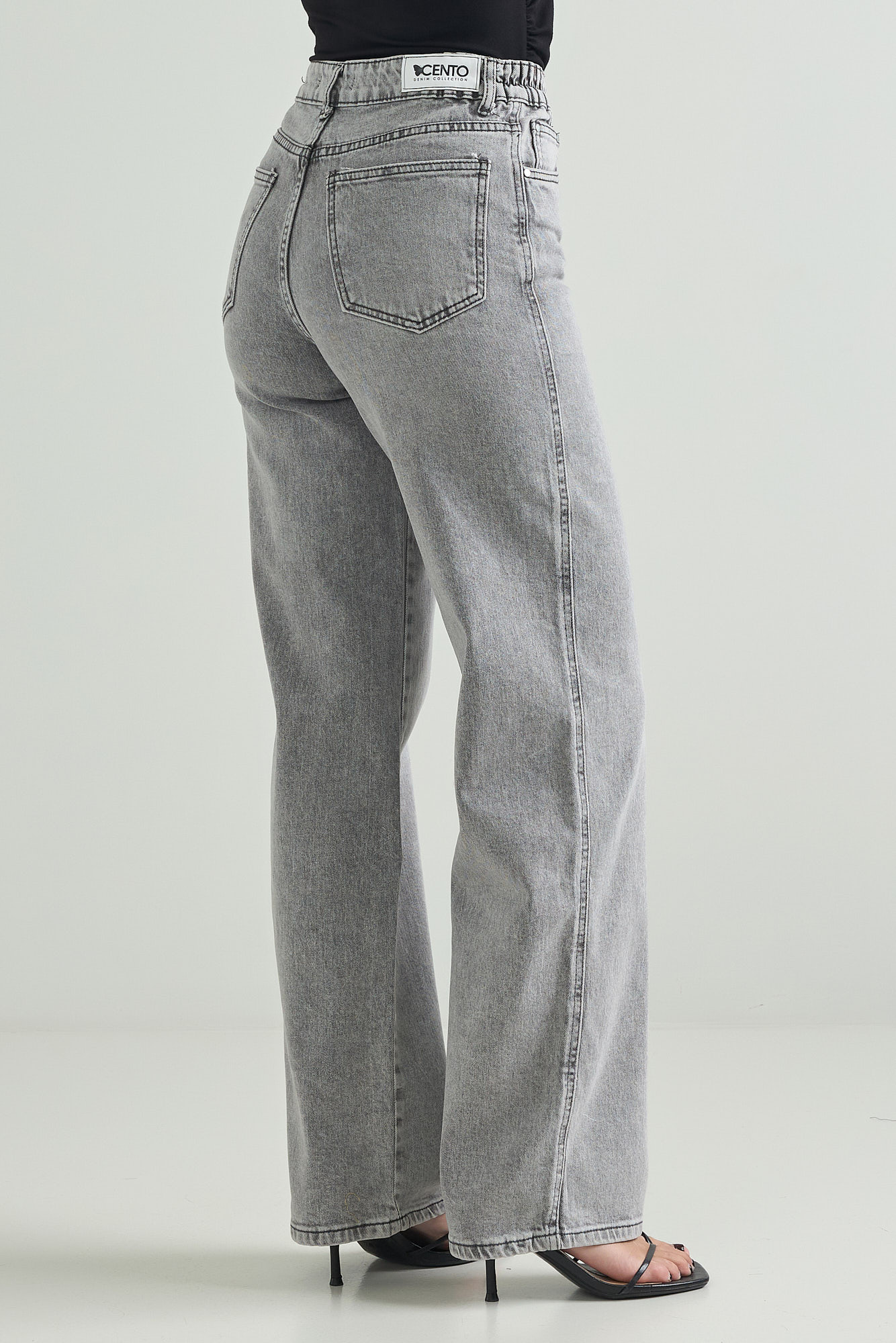 Picture of Denim pants with waistband