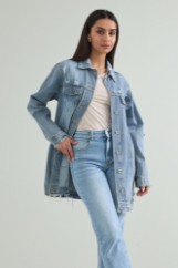 Picture of Denim jacket with rips