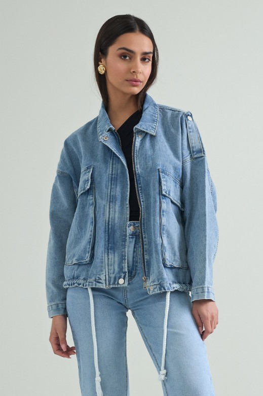 Picture of Denim jacket with waistband