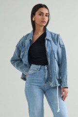 Picture of Denim jacket with waistband