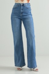 Picture of Denim wide leg jeans