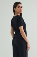 Picture of Cotton blouse with V neckline
