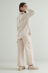 Picture of Loose basic satin shirt