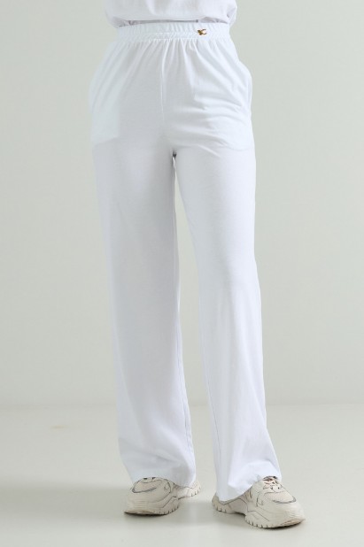 Picture of Cotton pants with waistband