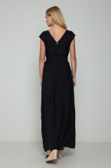 Picture of Belted maxi split dress