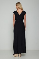 Picture of Belted maxi split dress