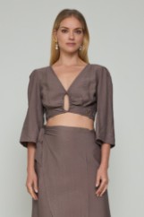 Picture of Wrap cropped top