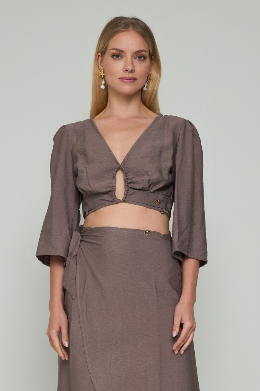 Picture of Wrap cropped top