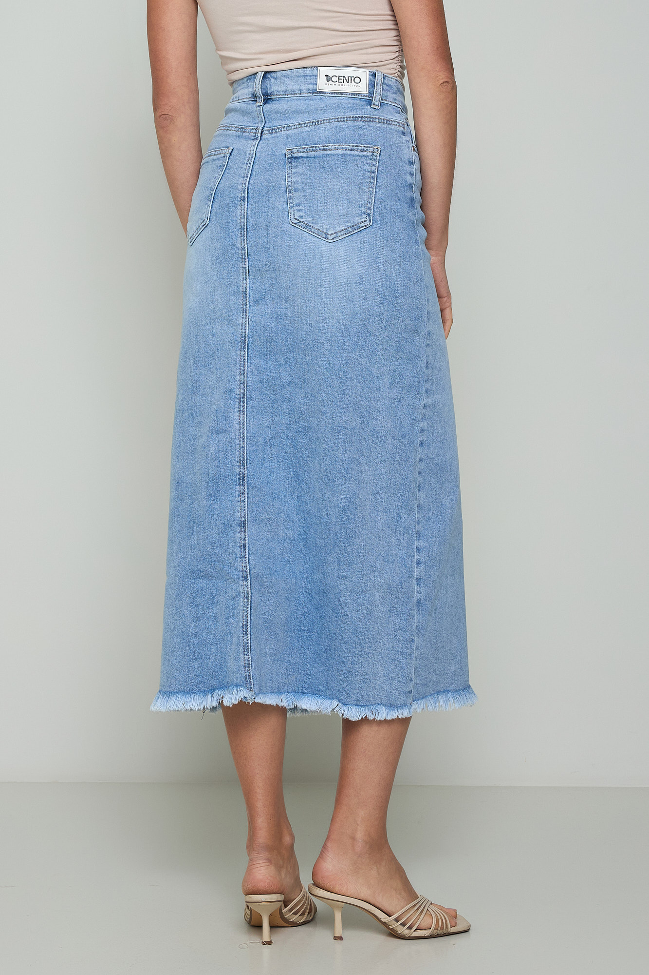 Picture of Denim skirt with split