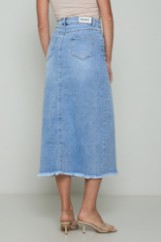 Picture of Denim skirt with split