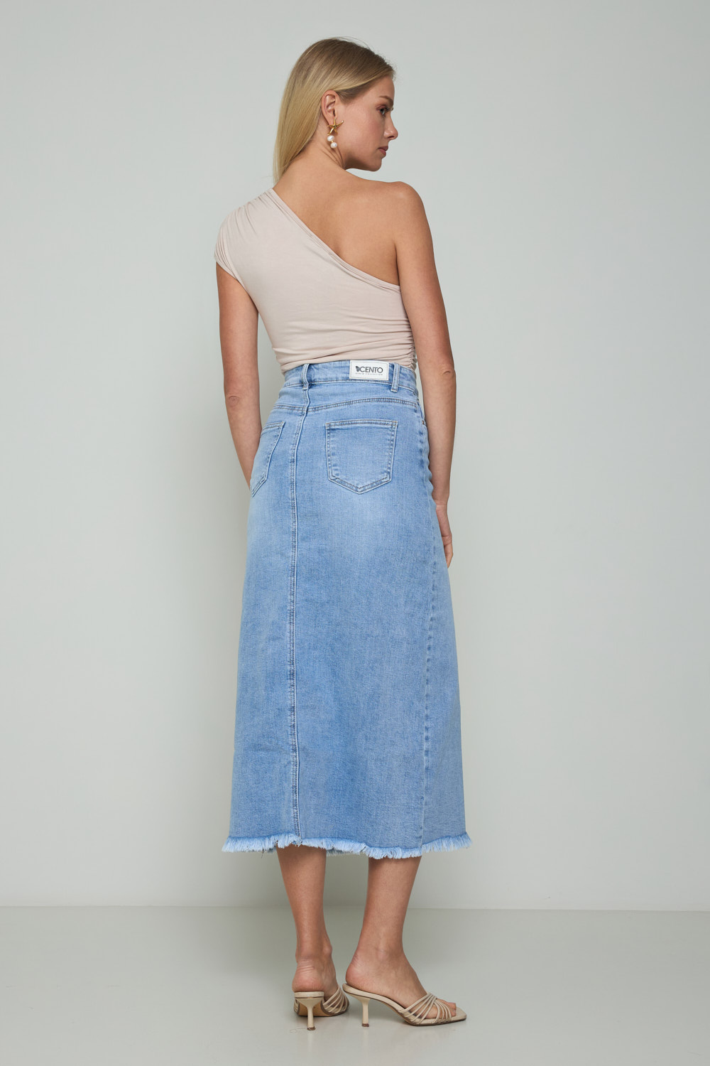 Picture of Denim skirt with split