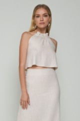 Picture of Linen top with back fastening