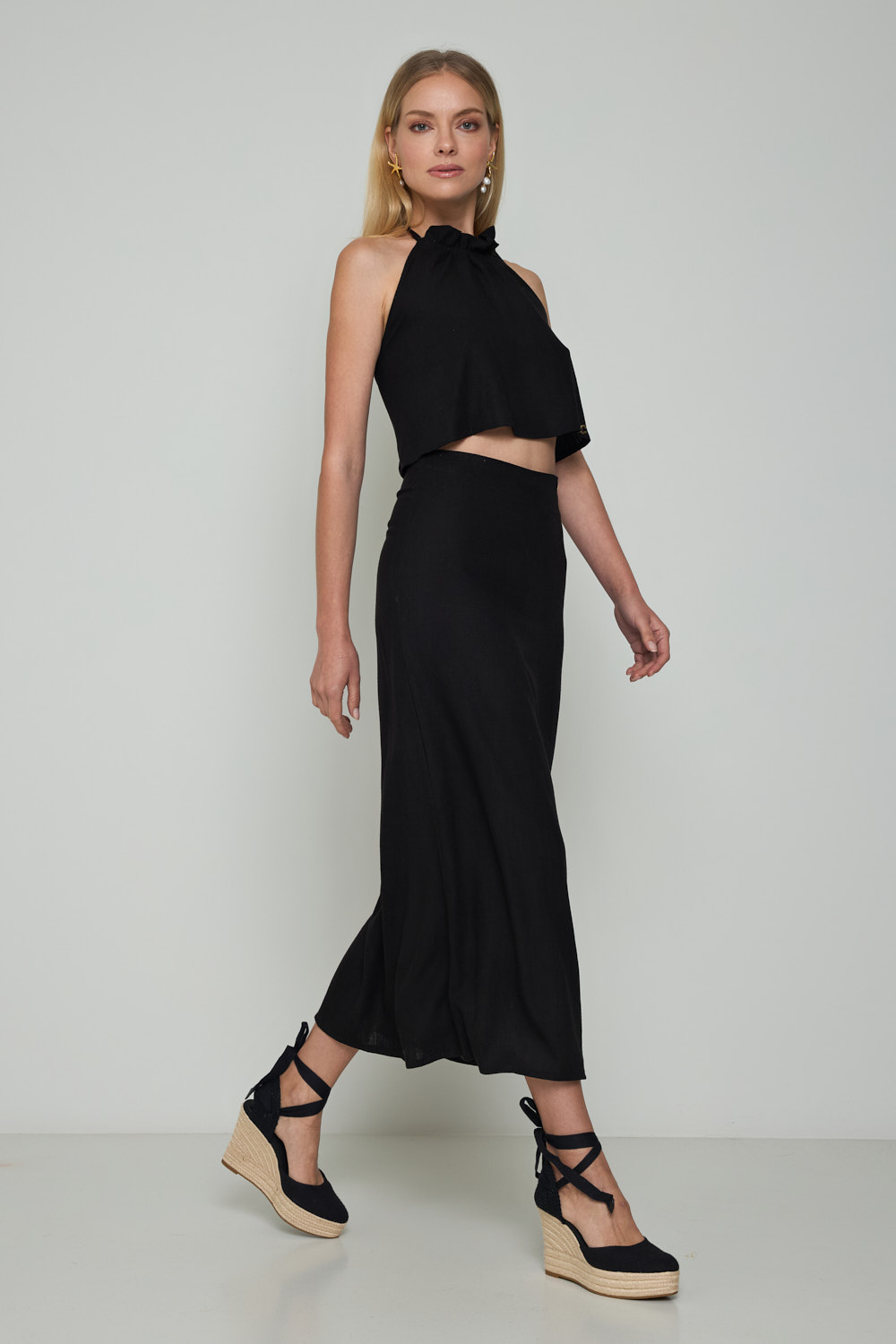 Picture of Linen maxi skirt