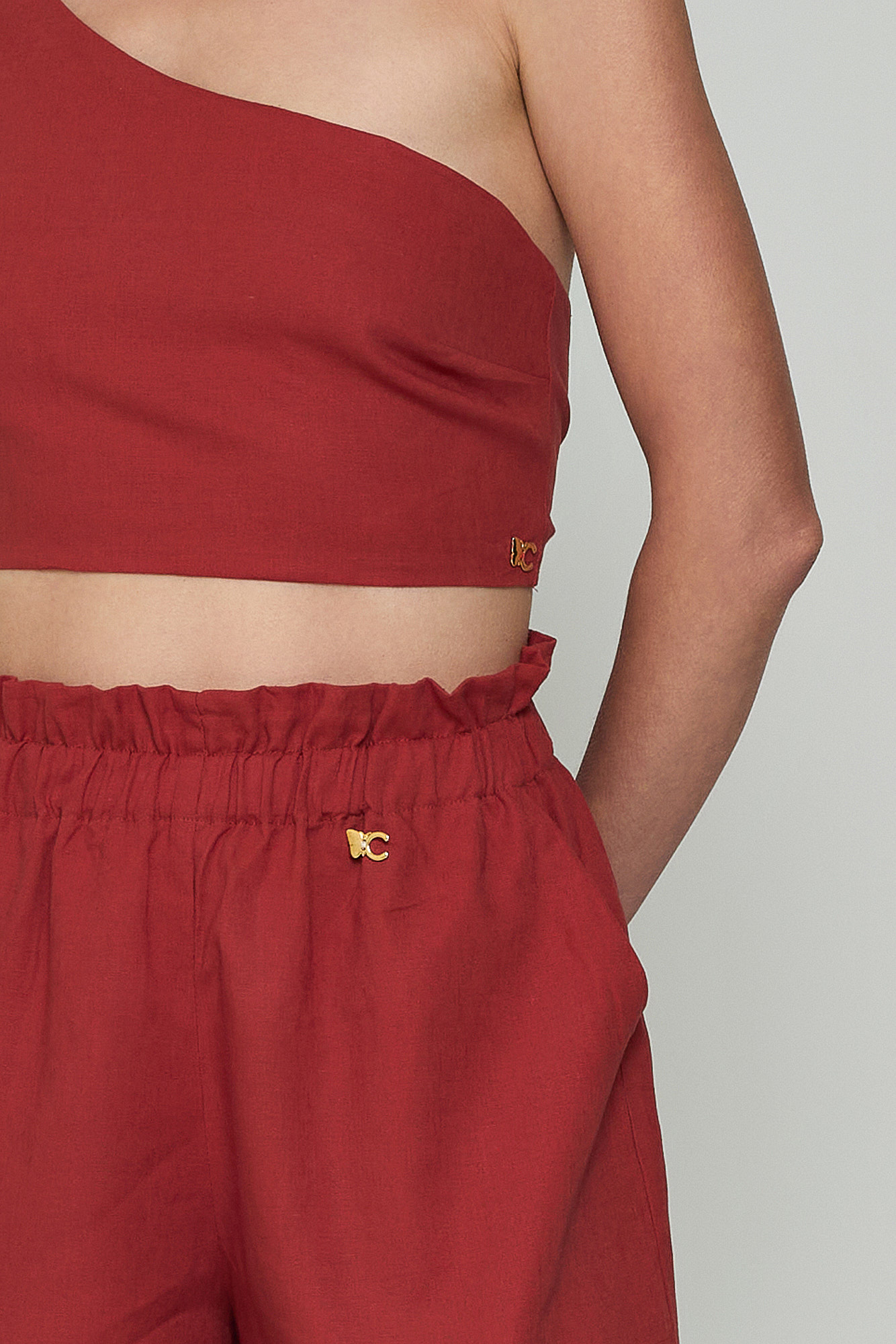 Picture of Linen shorts with waistband