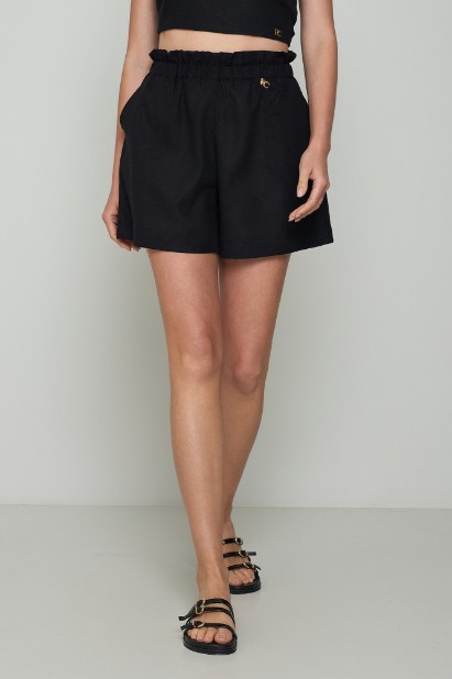 Picture of Linen shorts with waistband