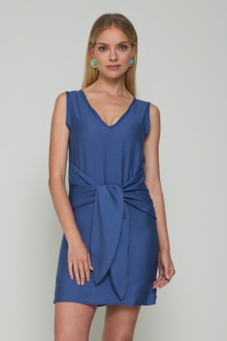 Picture of Sleeveless dress with front knot
