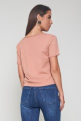 Picture of Cotton blouse with V neckline