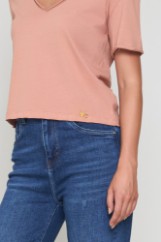 Picture of Cotton blouse with V neckline