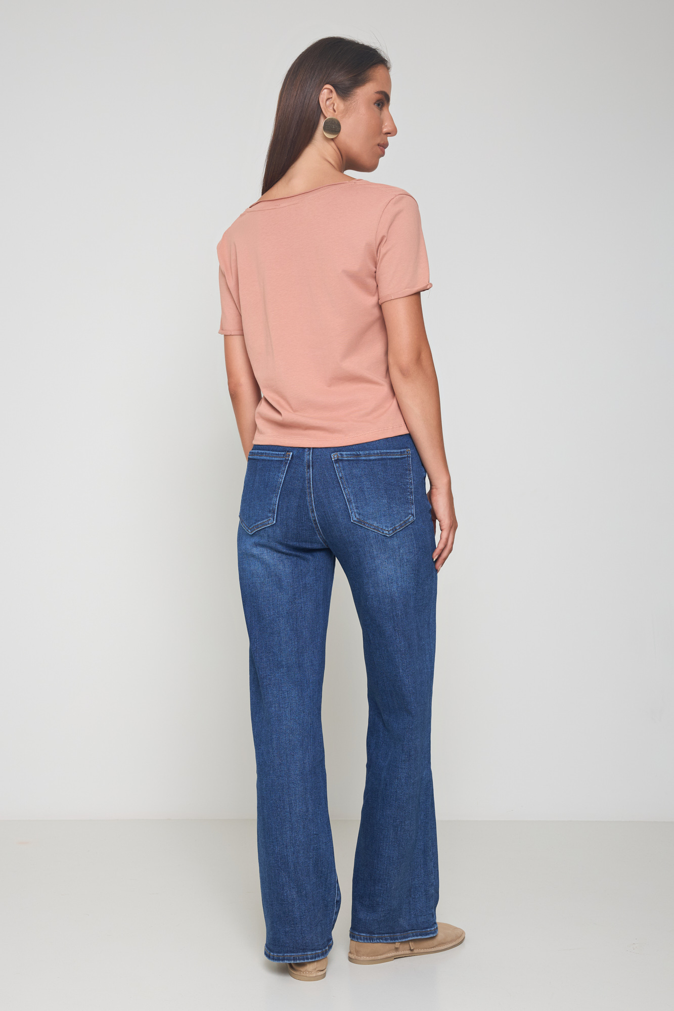 Picture of Cotton blouse with V neckline