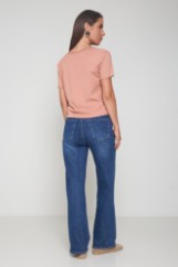 Picture of Cotton blouse with V neckline